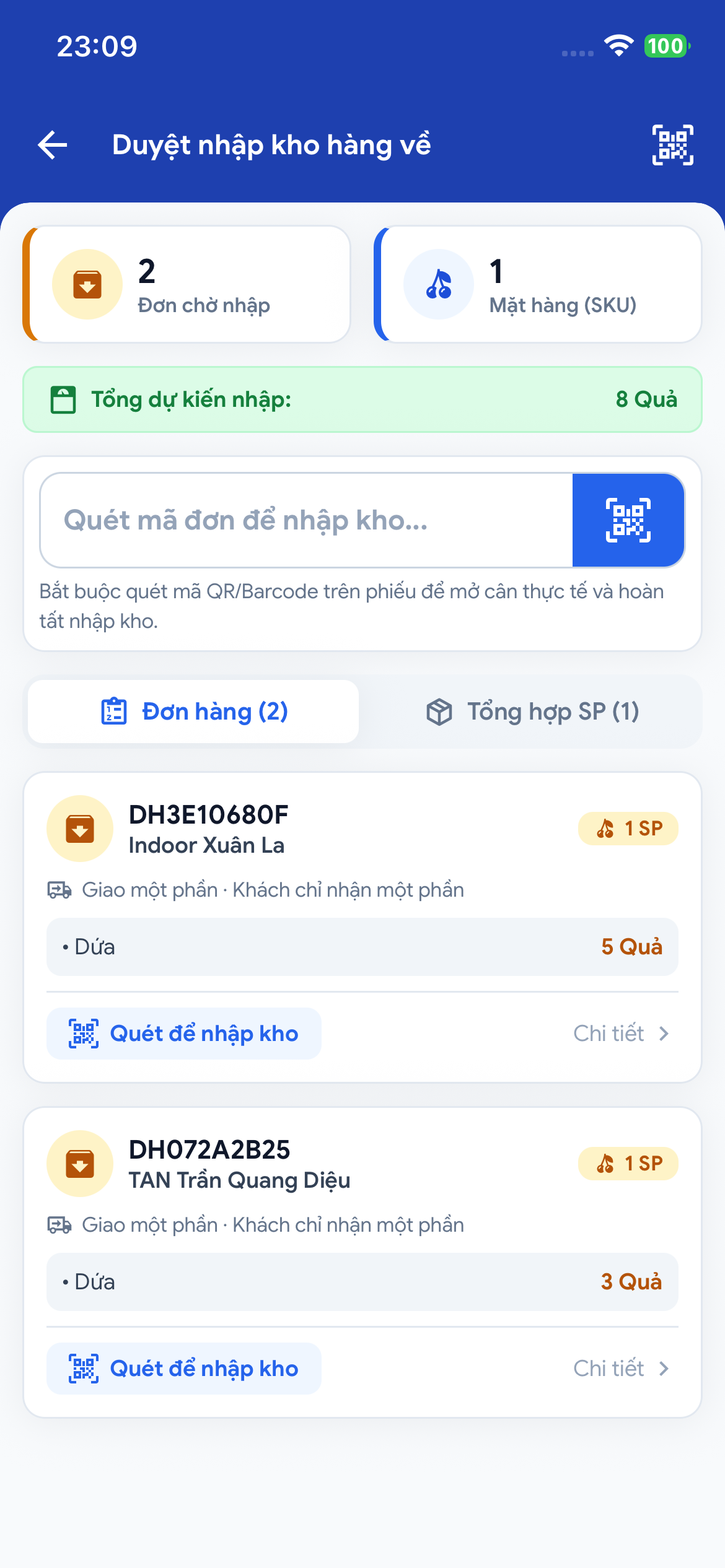 Shipper chốt kết quả giao